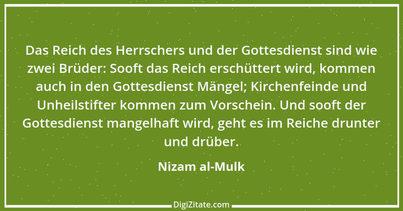 Zitat von Nizam al-Mulk 6