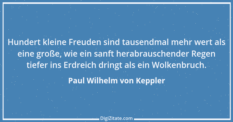 Zitat von Paul Wilhelm von Keppler 2