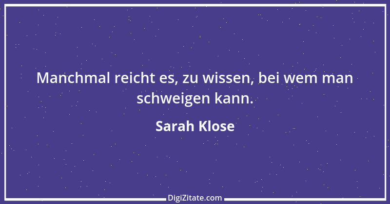 Zitat von Sarah Klose 2