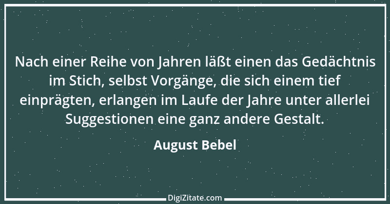 Zitat von August Bebel 10