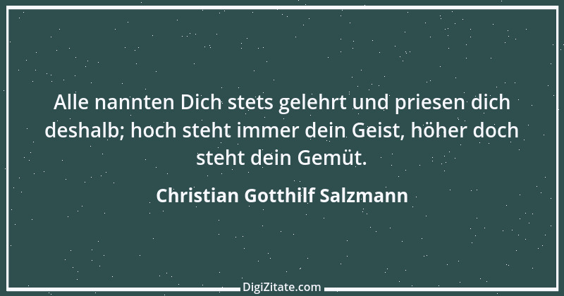 Zitat von Christian Gotthilf Salzmann 7