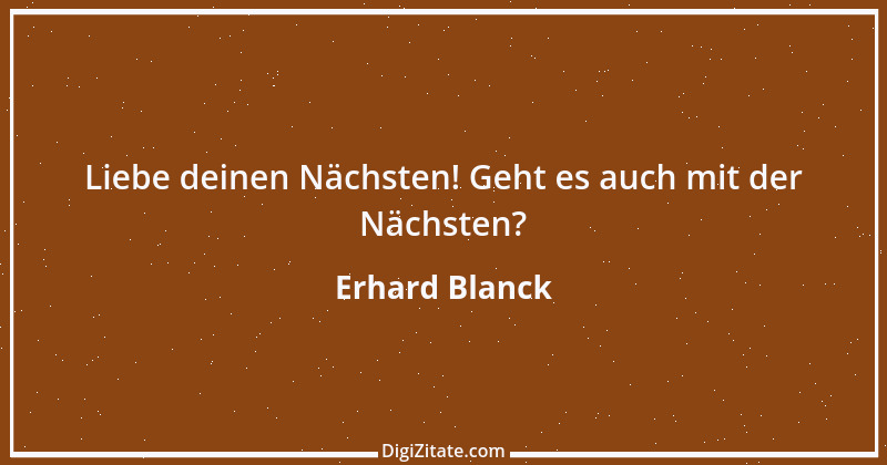 Zitat von Erhard Blanck 1923