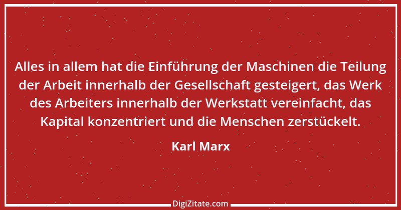 Zitat von Karl Marx 112