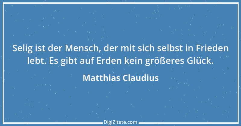 Zitat von Matthias Claudius 66