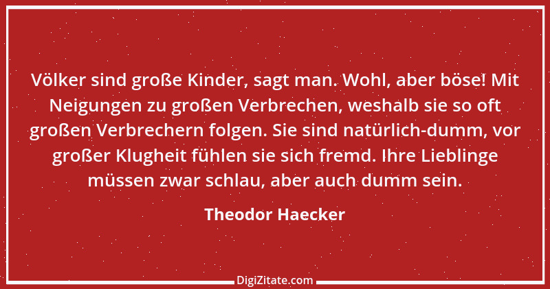 Zitat von Theodor Haecker 5