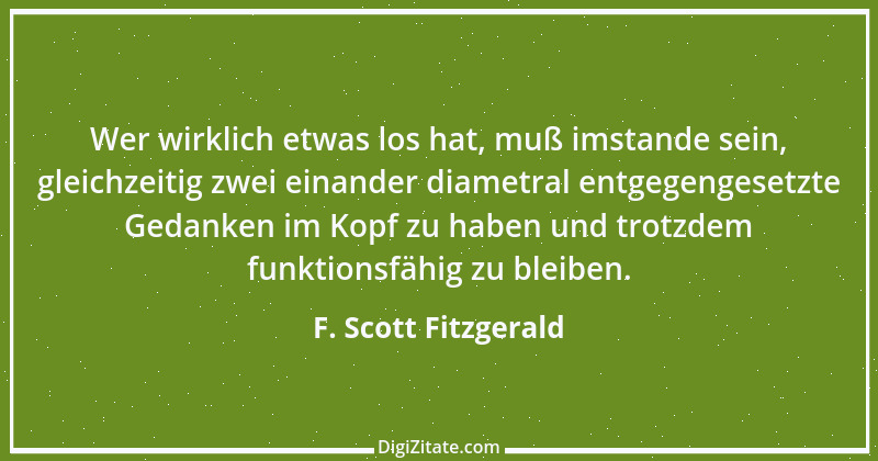 Zitat von F. Scott Fitzgerald 7