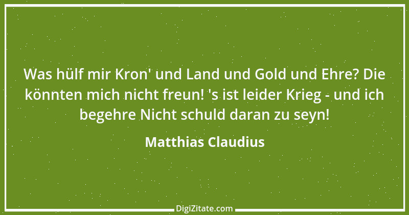 Zitat von Matthias Claudius 67