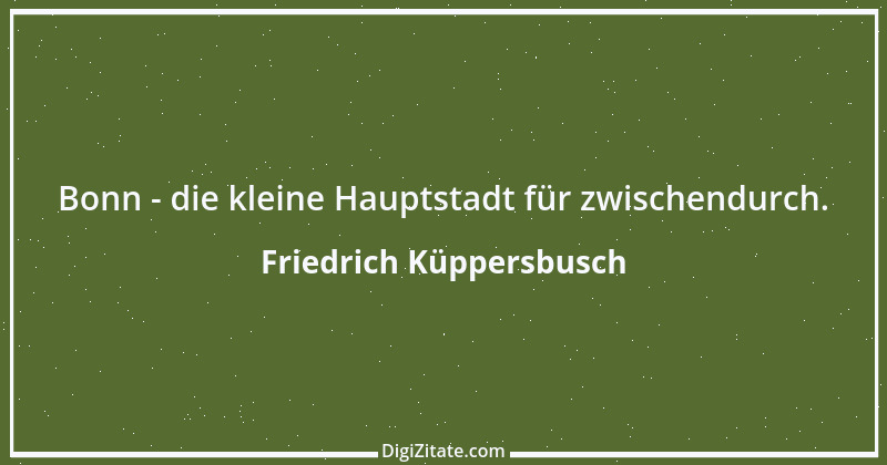 Zitat von Friedrich Küppersbusch 1