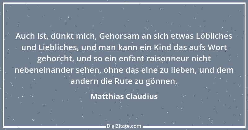 Zitat von Matthias Claudius 68