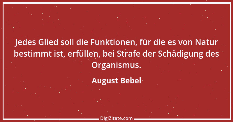 Zitat von August Bebel 13