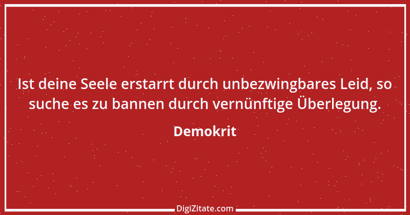 Zitat von Demokrit 75