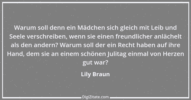 Zitat von Lily Braun 16