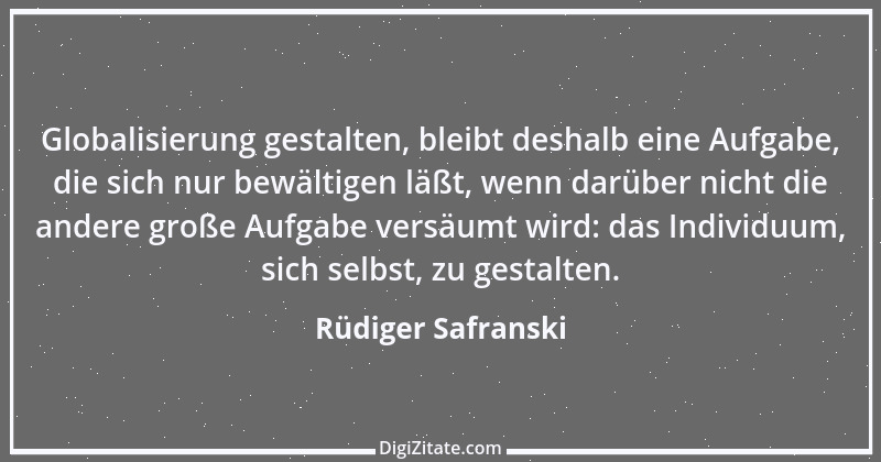 Zitat von Rüdiger Safranski 3