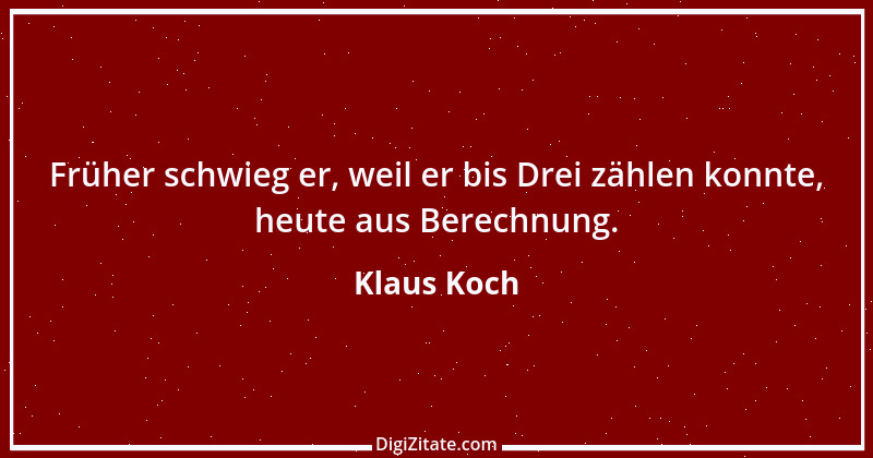 Zitat von Klaus Koch 31