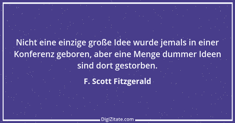 Zitat von F. Scott Fitzgerald 12