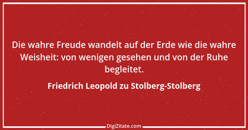 Zitat von Friedrich Leopold zu Stolberg-Stolberg 1