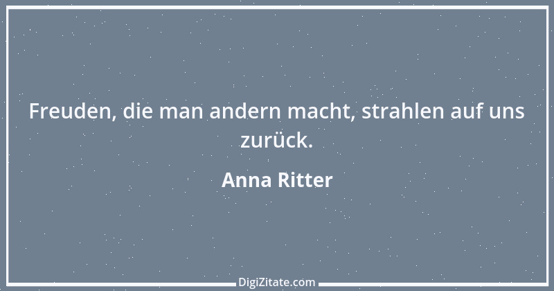 Zitat von Anna Ritter 1