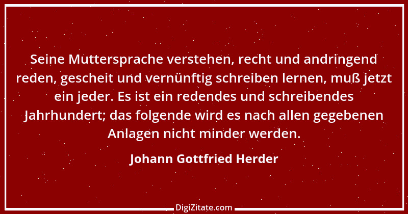 Zitat von Johann Gottfried Herder 105