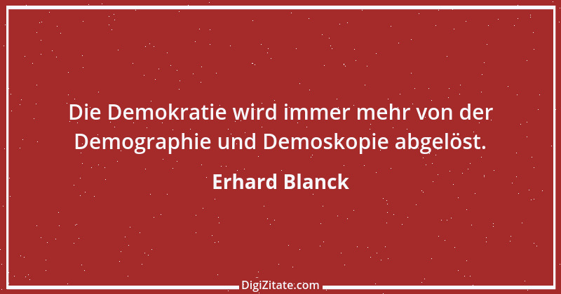 Zitat von Erhard Blanck 1932