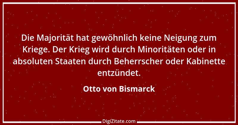 Zitat von Otto von Bismarck 75