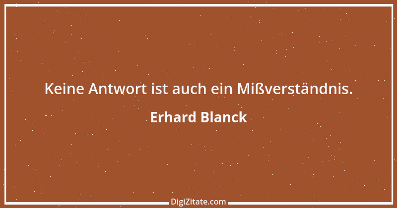 Zitat von Erhard Blanck 1933