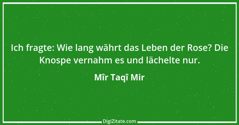 Zitat von Mîr Taqî Mir 2