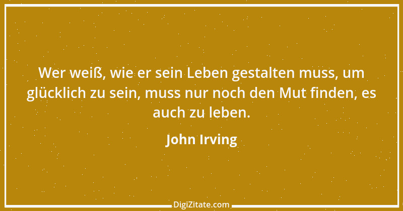 Zitat von John Irving 1