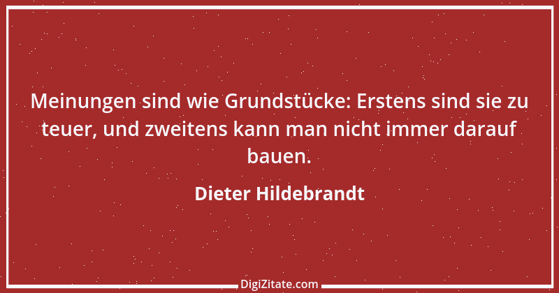 Zitat von Dieter Hildebrandt 57