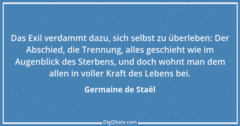 Zitat von Germaine de Staël 12