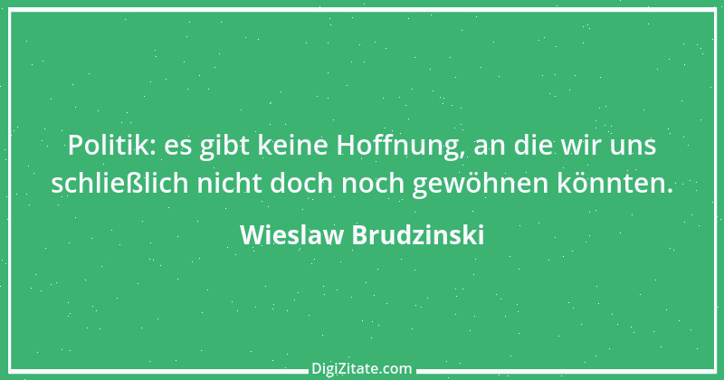 Zitat von Wieslaw Brudzinski 174