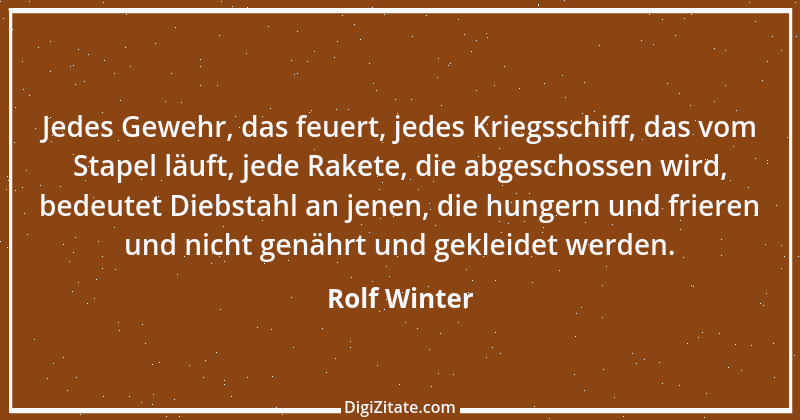 Zitat von Rolf Winter 2