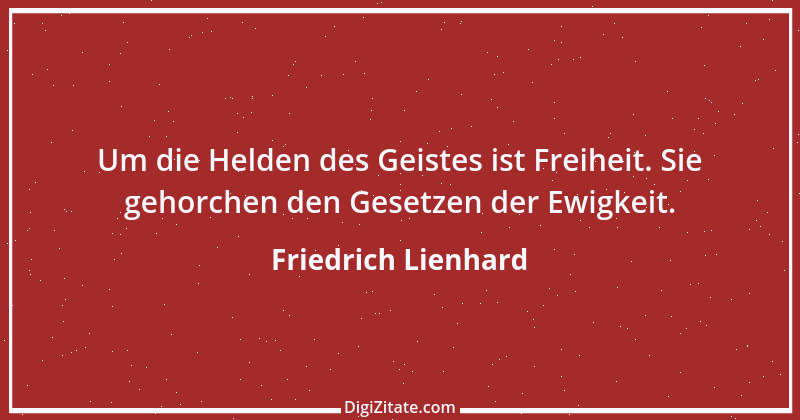 Zitat von Friedrich Lienhard 2