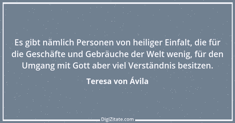 Zitat von Teresa von Ávila 5