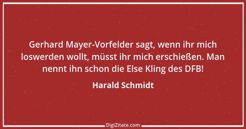 Zitat von Harald Schmidt 110