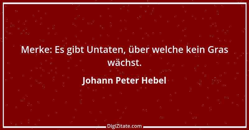 Zitat von Johann Peter Hebel 3