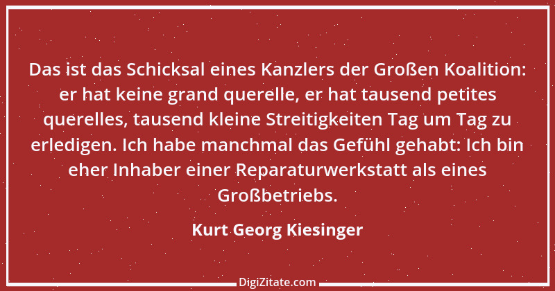 Zitat von Kurt Georg Kiesinger 1