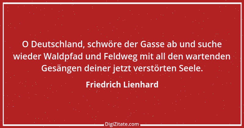 Zitat von Friedrich Lienhard 5