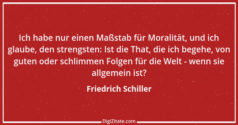 Zitat von Friedrich Schiller 1906