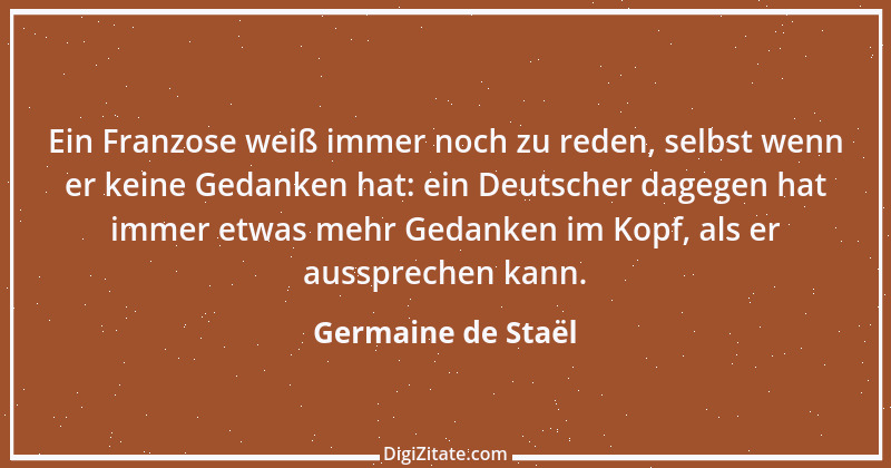 Zitat von Germaine de Staël 20