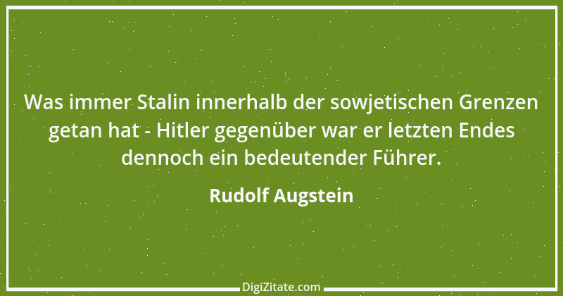 Zitat von Rudolf Augstein 10