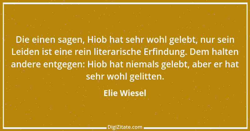 Zitat von Elie Wiesel 1