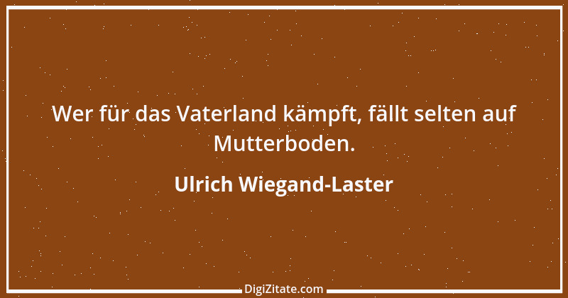 Zitat von Ulrich Wiegand-Laster 1