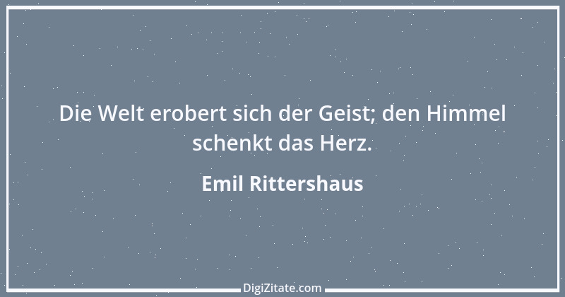 Zitat von Emil Rittershaus 1