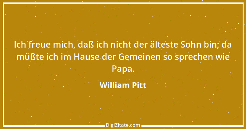 Zitat von William Pitt 9