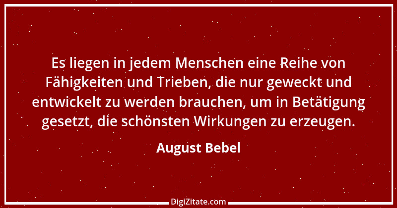 Zitat von August Bebel 34