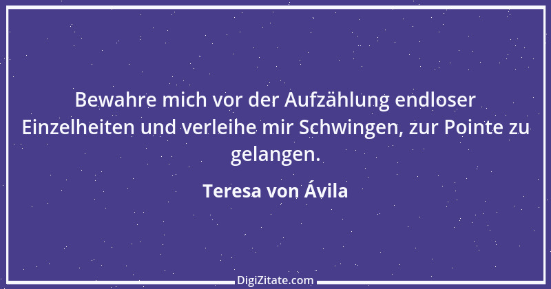 Zitat von Teresa von Ávila 12