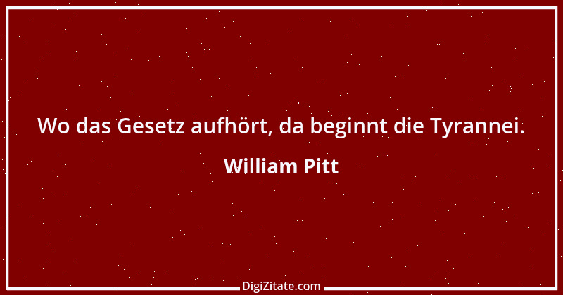 Zitat von William Pitt 11