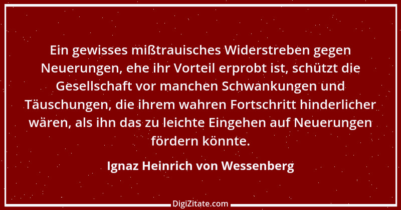 Zitat von Ignaz Heinrich von Wessenberg 27