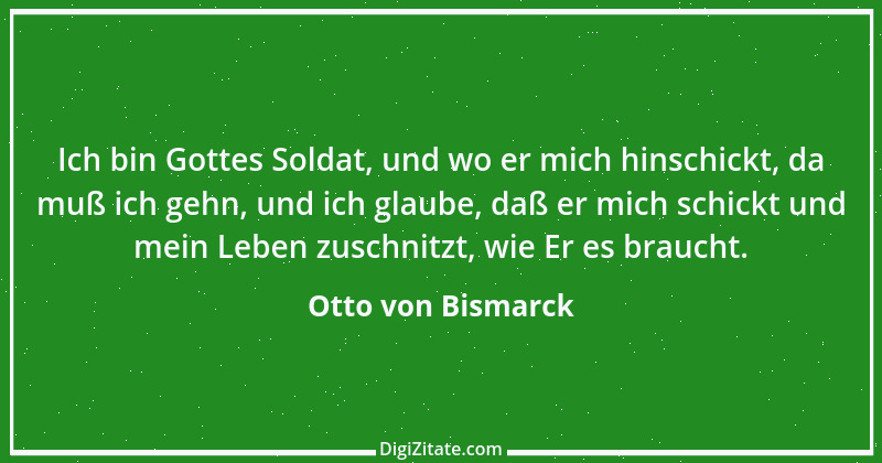 Zitat von Otto von Bismarck 92