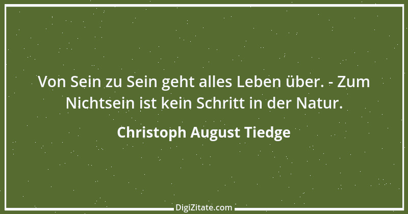 Zitat von Christoph August Tiedge 19